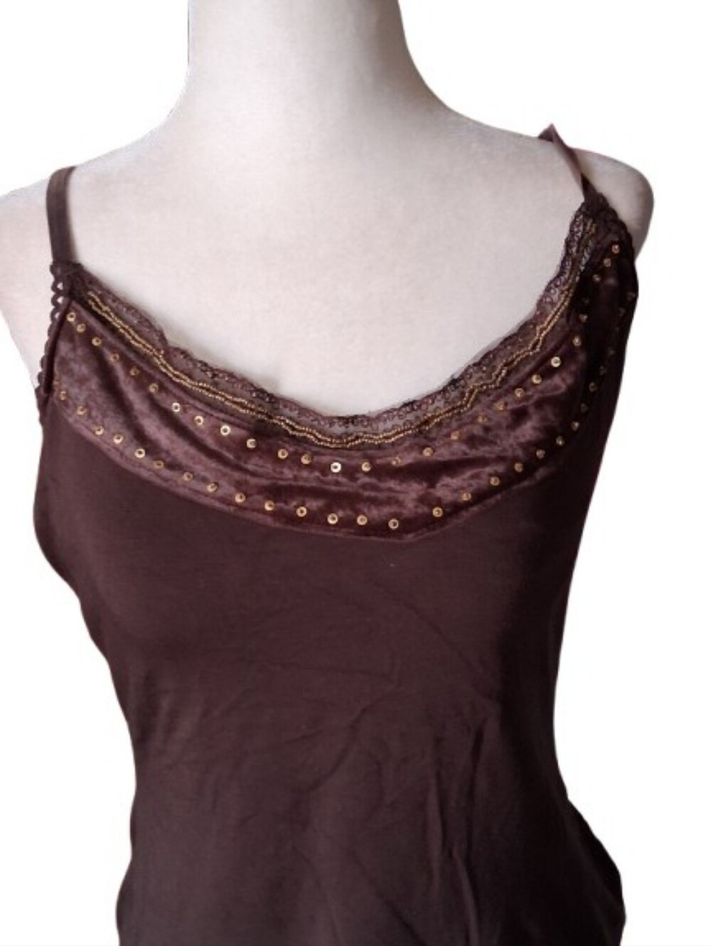 NWOT New Alfani Tank Top Brown Size Large